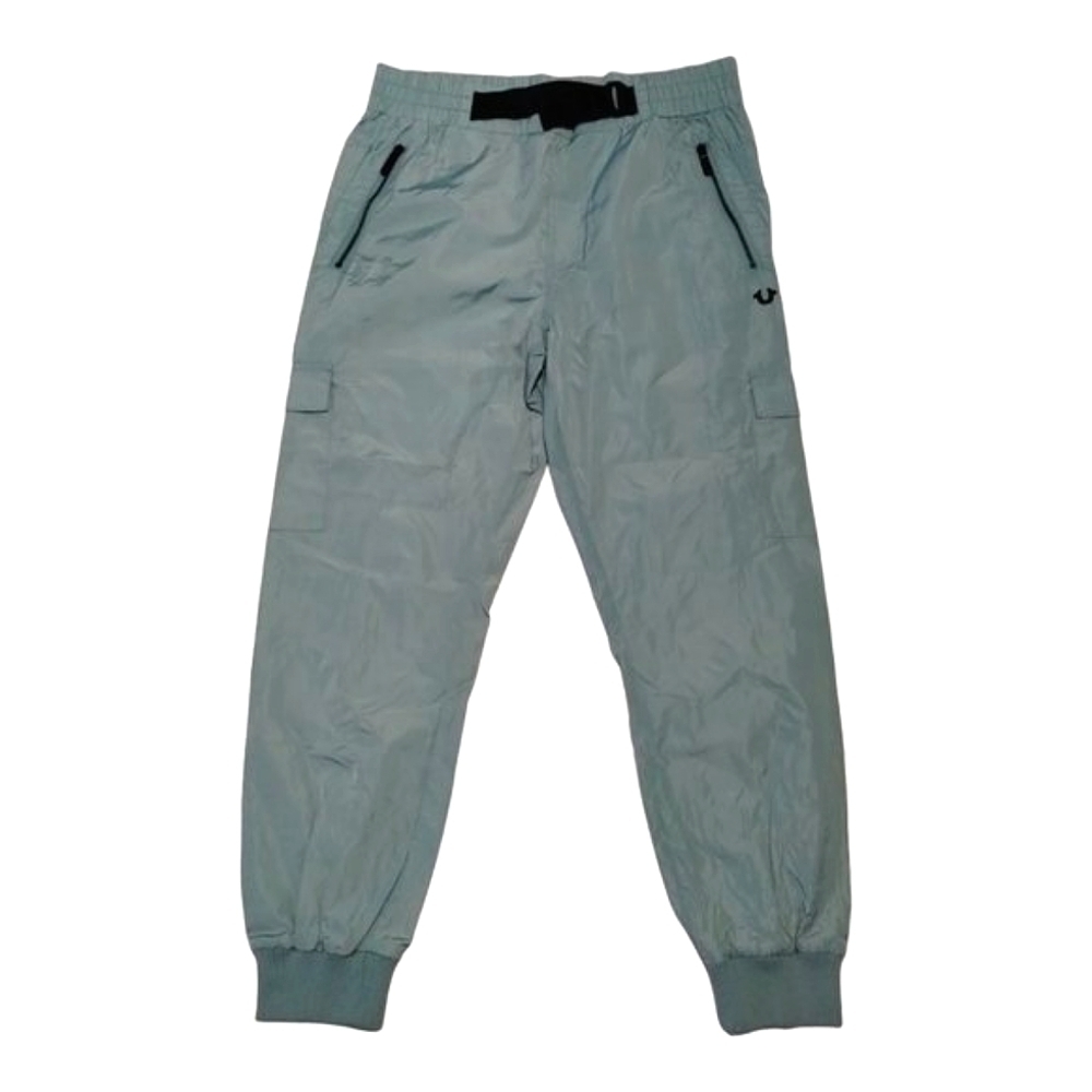 True Religion‎ Windbreaker Outdoor Cargo Joggers Sz L Green Pull On Unisex